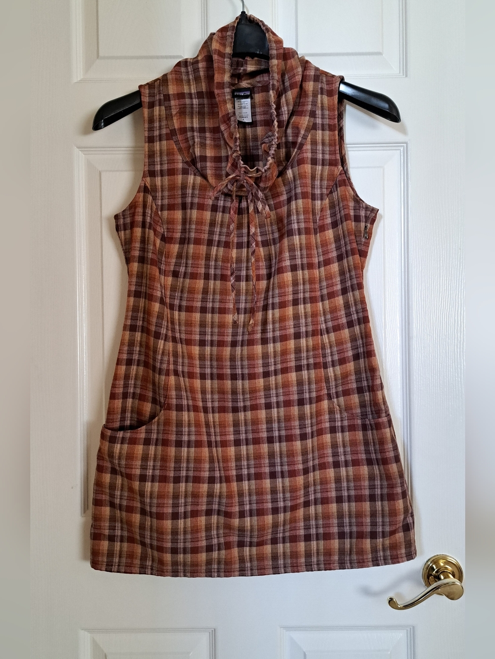Patagonia Women's Fortuity Flannel Plaid Dress